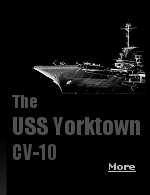 The USS Yorktown CV-10 participated significantly in the Pacific Offensive that began in late 1943 and ended with the defeat of Japan in 1945.